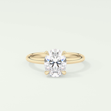 2.0 CT Oval Cut Solitaire Lab-Grown Diamond Engagement Ring 1