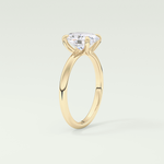 2.0 CT Oval Cut Solitaire Lab-Grown Diamond Engagement Ring 5