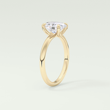 2.0 CT Oval Cut Solitaire Lab-Grown Diamond Engagement Ring 5
