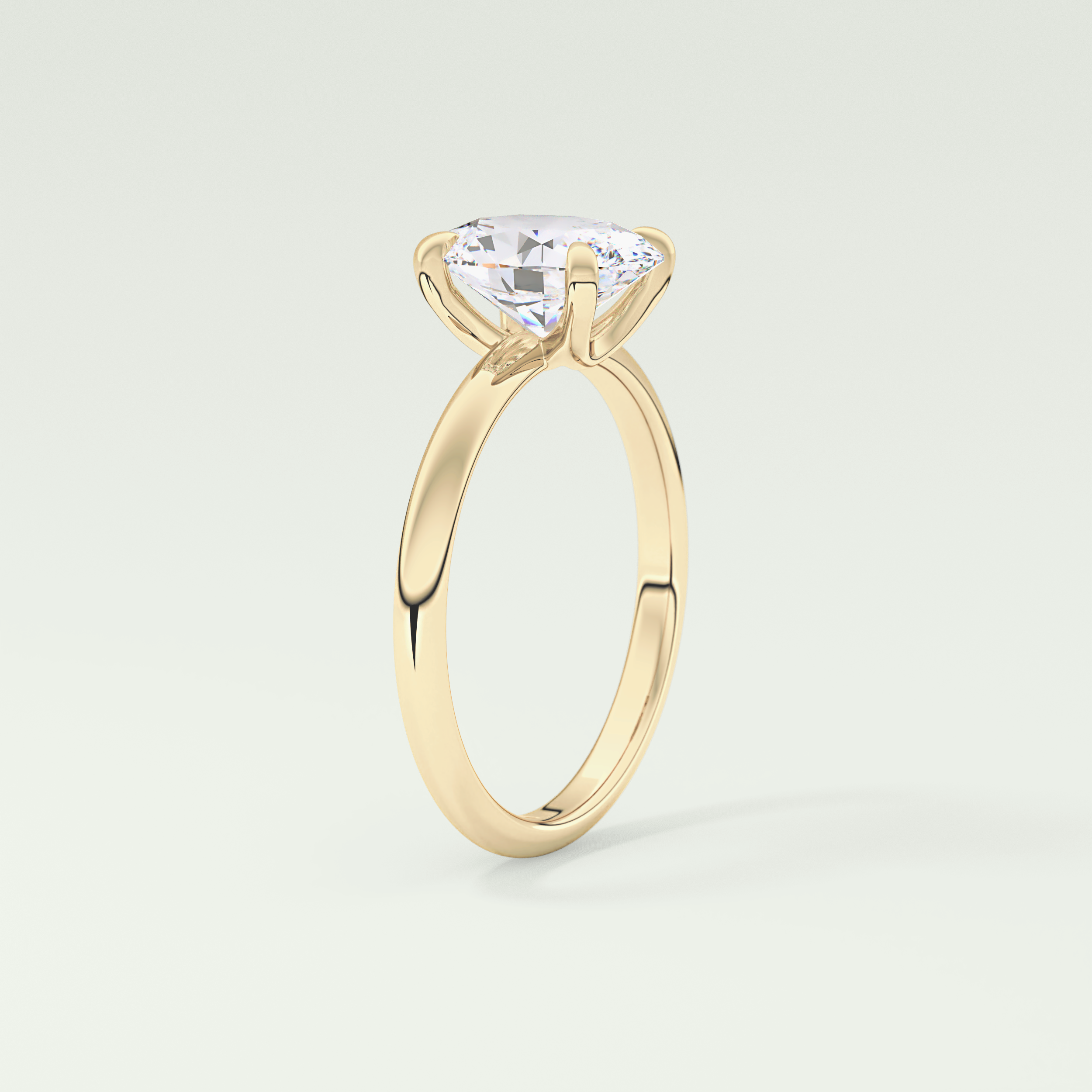 2.0 CT Oval Cut Solitaire Lab-Grown Diamond Engagement Ring 5