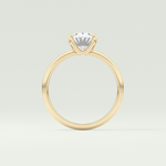 2.0 CT Oval Cut Solitaire Lab-Grown Diamond Engagement Ring 6