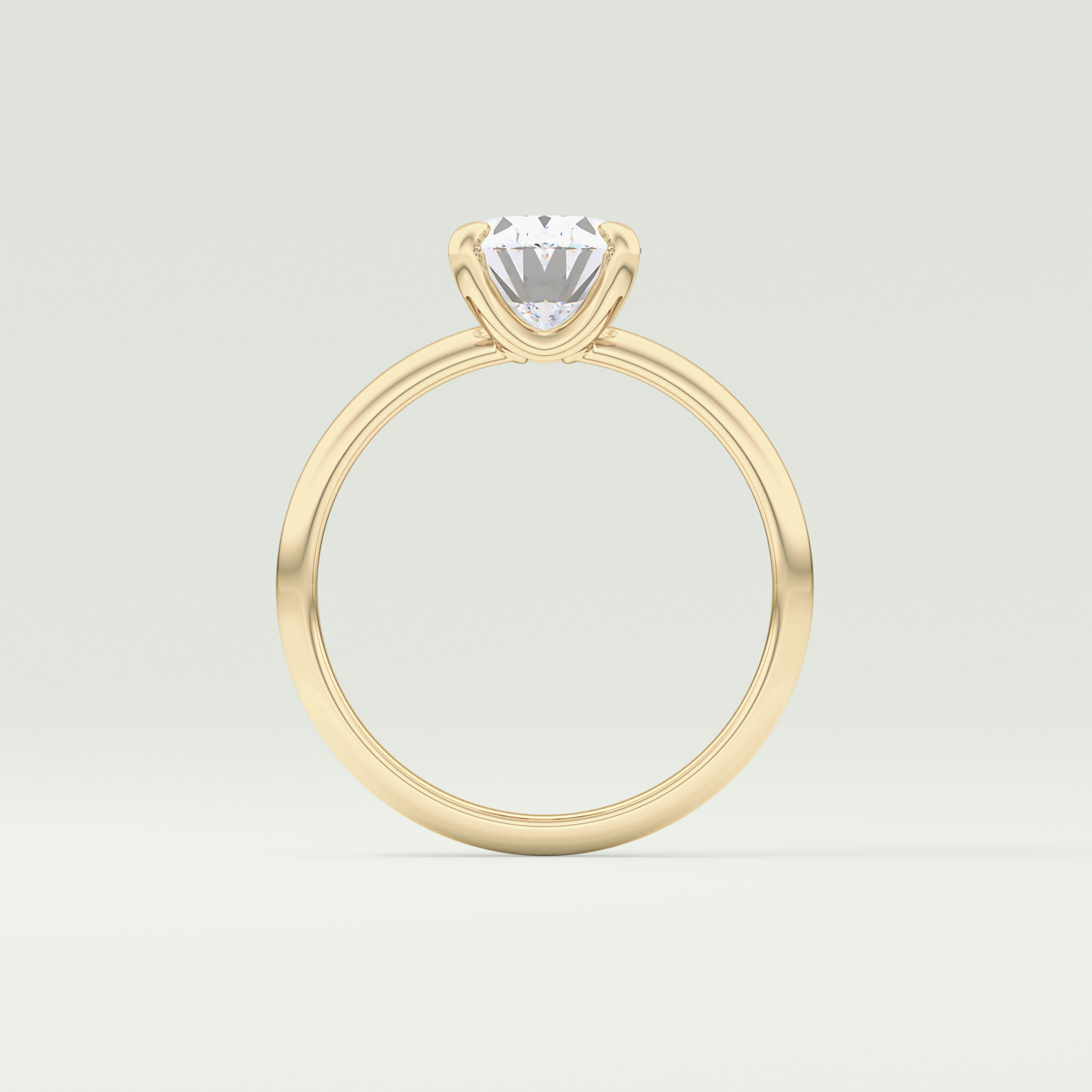 2.0 CT Oval Cut Solitaire Lab-Grown Diamond Engagement Ring 6