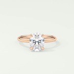 2.0 CT Oval Cut Solitaire Lab-Grown Diamond Engagement Ring 7