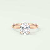 2.0 CT Oval Cut Solitaire Lab-Grown Diamond Engagement Ring 7