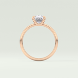 2.0 CT Oval Cut Solitaire Lab-Grown Diamond Engagement Ring 12