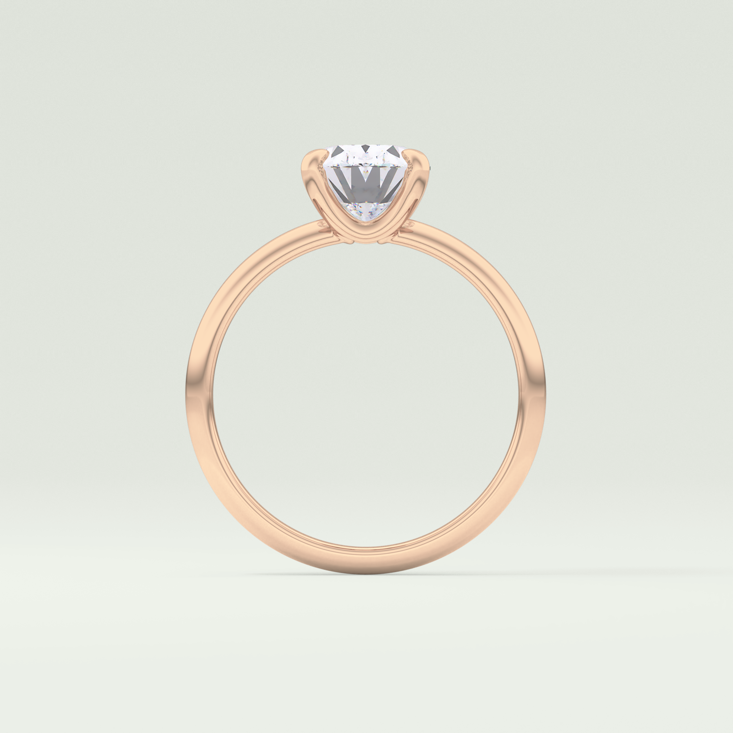 2.0 CT Oval Cut Solitaire Lab-Grown Diamond Engagement Ring 12
