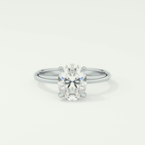 2.0 CT Oval Cut Solitaire Lab-Grown Diamond Engagement Ring 13
