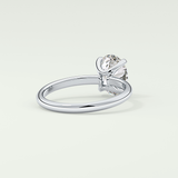2.0 CT Oval Cut Solitaire Lab-Grown Diamond Engagement Ring 14