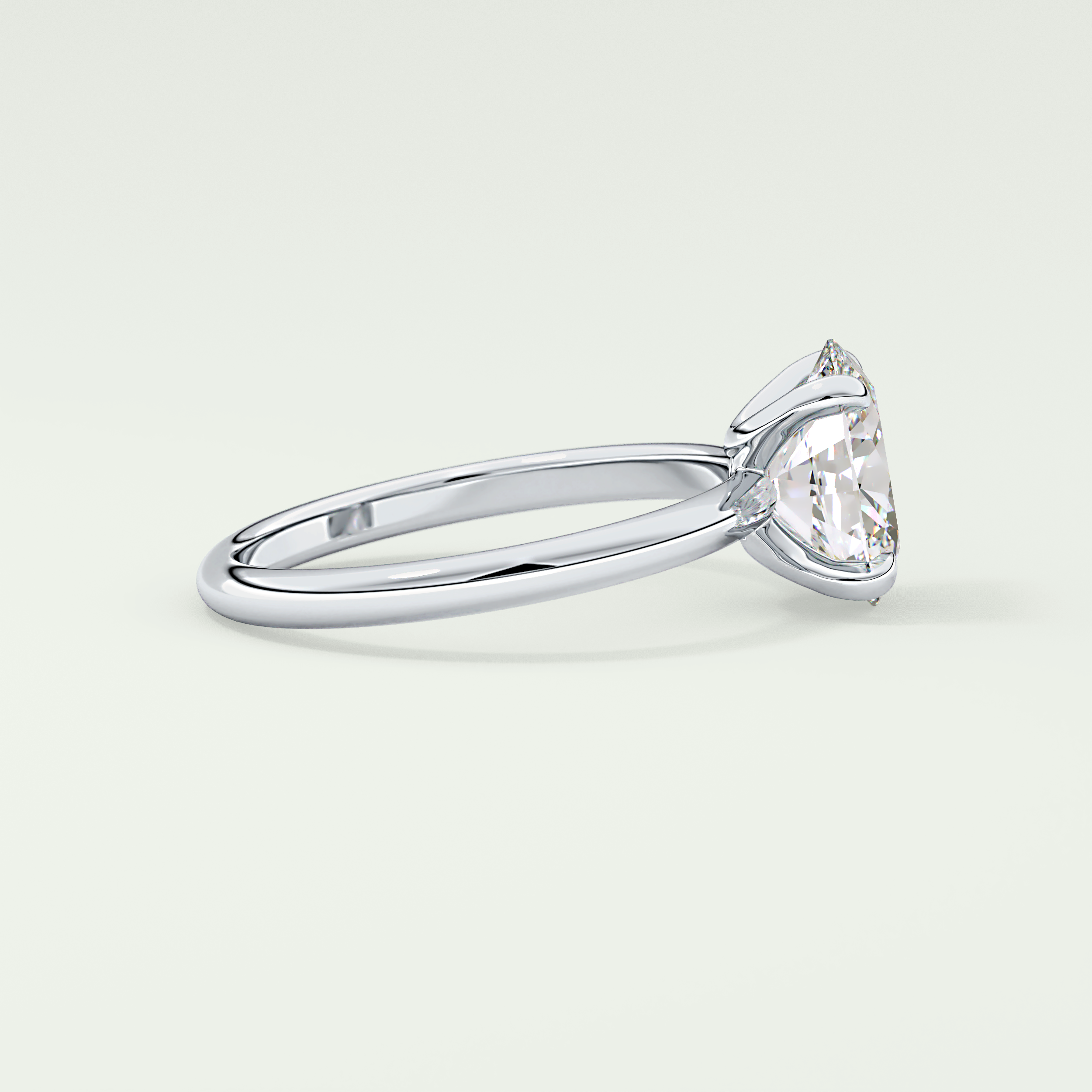 2.0 CT Oval Cut Solitaire Lab-Grown Diamond Engagement Ring 15