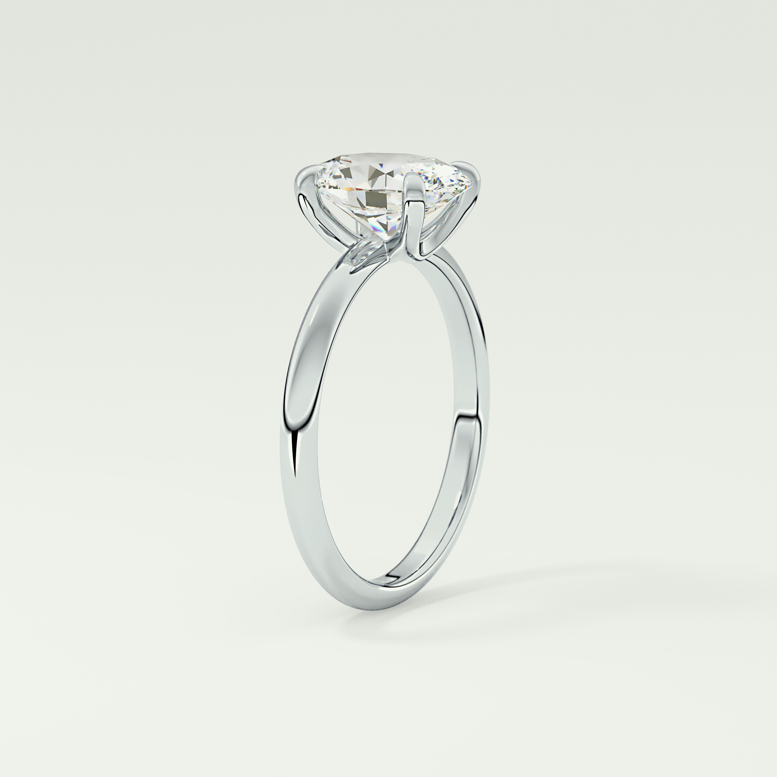 2.0 CT Oval Cut Solitaire Lab-Grown Diamond Engagement Ring 17