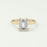 2.0 CT Emerald Cut Solitaire Lab-Grown Diamond Engagement Ring 1
