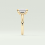 2.0 CT Emerald Cut Solitaire Lab-Grown Diamond Engagement Ring 4