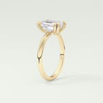 2.0 CT Emerald Cut Solitaire Lab-Grown Diamond Engagement Ring 5