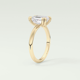 2.0 CT Emerald Cut Solitaire Lab-Grown Diamond Engagement Ring 5