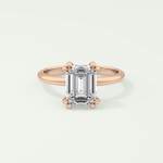 2.0 CT Emerald Cut Solitaire Lab-Grown Diamond Engagement Ring 7