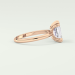 2.0 CT Emerald Cut Solitaire Lab-Grown Diamond Engagement Ring 9