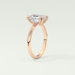 2.0 CT Emerald Cut Solitaire Lab-Grown Diamond Engagement Ring 11