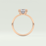 2.0 CT Emerald Cut Solitaire Lab-Grown Diamond Engagement Ring 12