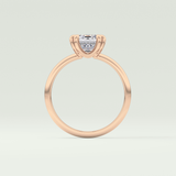 2.0 CT Emerald Cut Solitaire Lab-Grown Diamond Engagement Ring 12