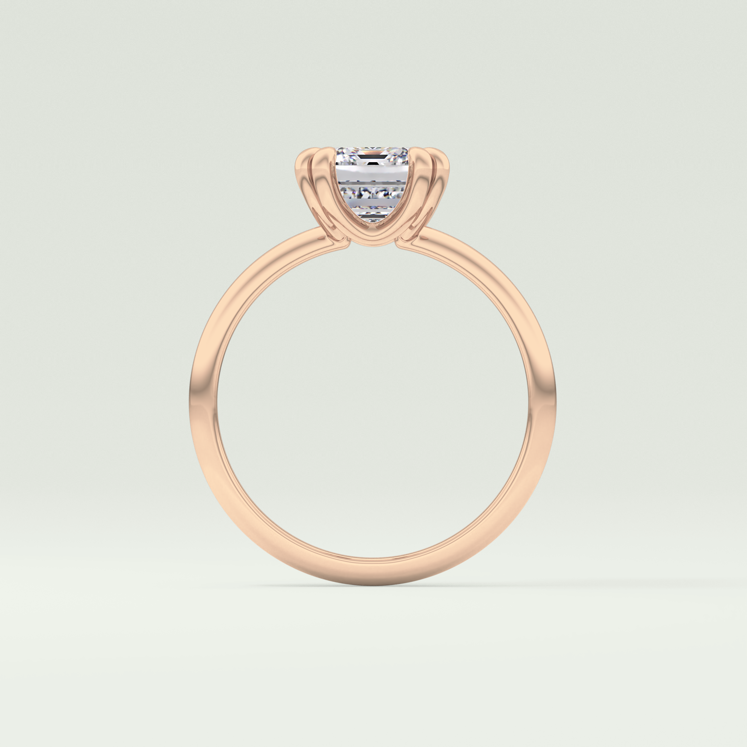 2.0 CT Emerald Cut Solitaire Lab-Grown Diamond Engagement Ring 12