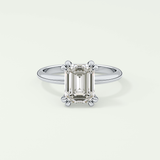 2.0 CT Emerald Cut Solitaire Lab-Grown Diamond Engagement Ring 13