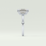 2.0 CT Emerald Cut Solitaire Lab-Grown Diamond Engagement Ring 16