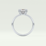 2.0 CT Emerald Cut Solitaire Lab-Grown Diamond Engagement Ring 18