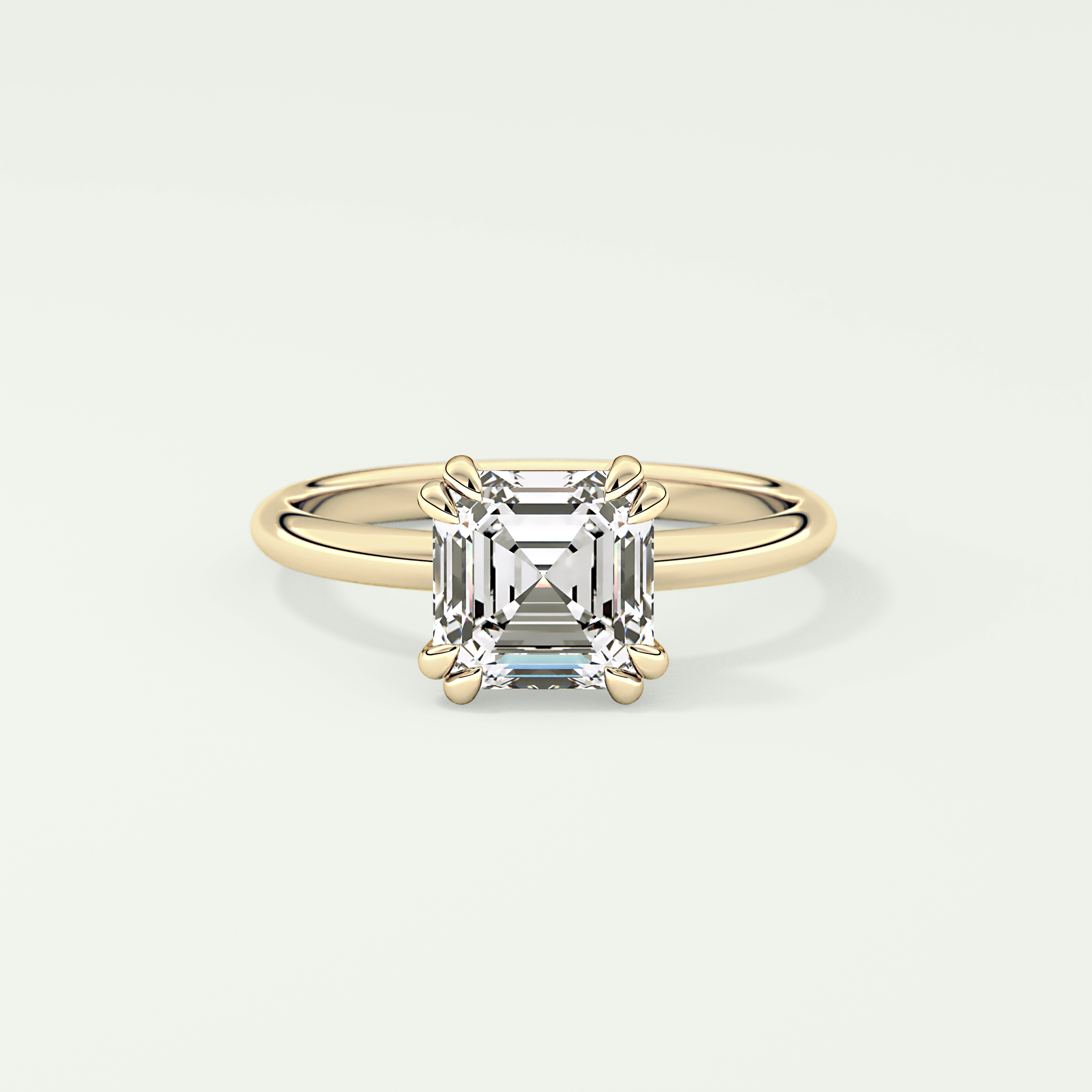 2.0 CT Asscher Cut Solitaire Lab-Grown Diamond Engagement Ring 1