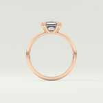 2.0 CT Asscher Cut Solitaire Lab-Grown Diamond Engagement Ring 12