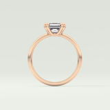 2.0 CT Asscher Cut Solitaire Lab-Grown Diamond Engagement Ring 12