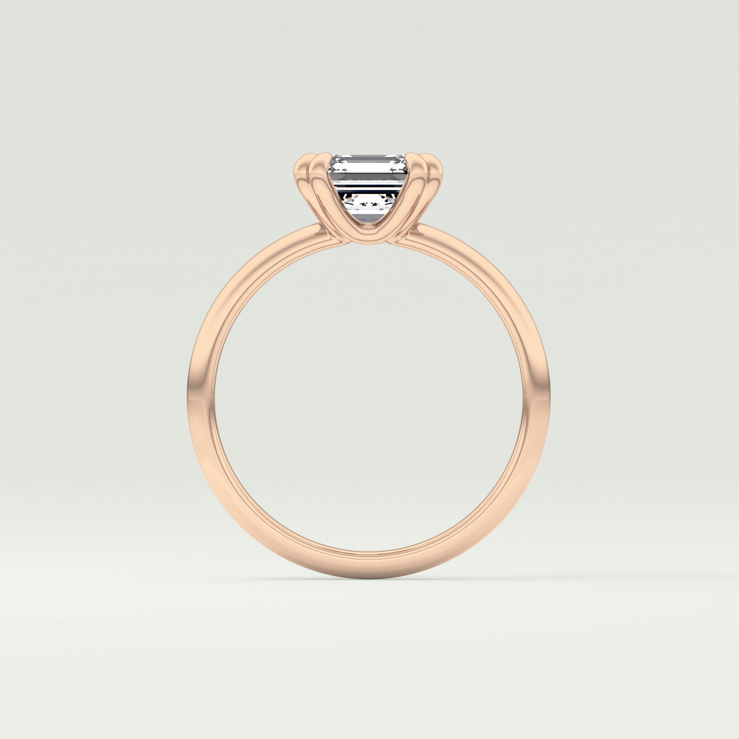 2.0 CT Asscher Cut Solitaire Lab-Grown Diamond Engagement Ring 12
