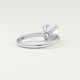2.0 CT Asscher Cut Solitaire Lab-Grown Diamond Engagement Ring 14