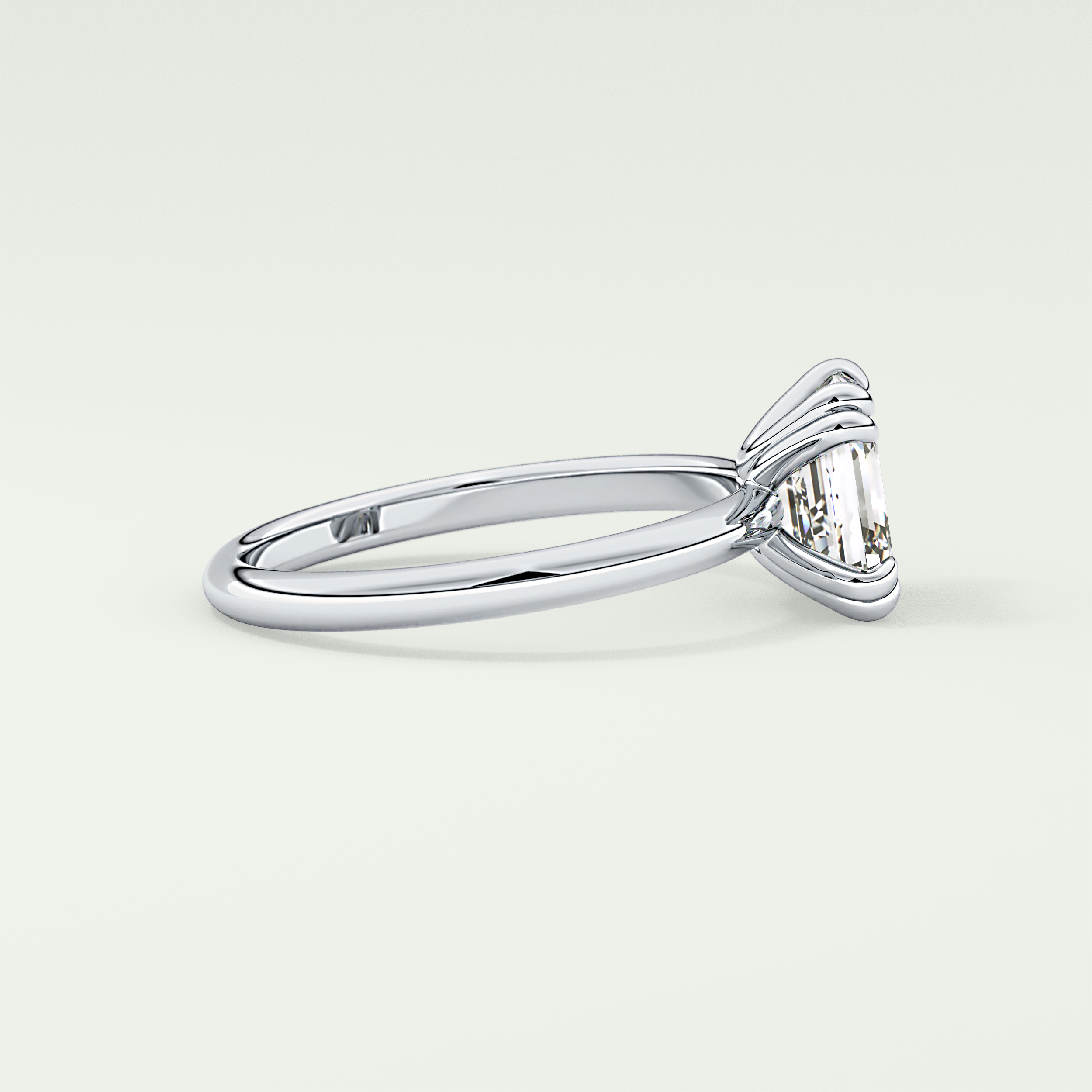 2.0 CT Asscher Cut Solitaire Lab-Grown Diamond Engagement Ring 15