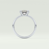 2.0 CT Asscher Cut Solitaire Lab-Grown Diamond Engagement Ring 18
