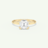2.0 CT Asscher Cut Solitaire Lab-Grown Diamond Engagement Ring