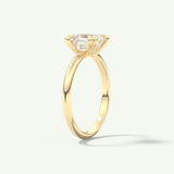 2.0 CT Asscher Cut Solitaire Lab-Grown Diamond Engagement Ring