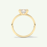 2.0 CT Asscher Cut Solitaire Lab-Grown Diamond Engagement Ring