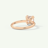 2.0 CT Asscher Cut Solitaire Lab-Grown Diamond Engagement Ring
