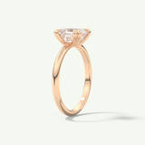 2.0 CT Asscher Cut Solitaire Lab-Grown Diamond Engagement Ring
