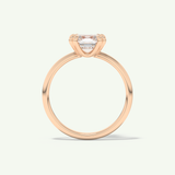 2.0 CT Asscher Cut Solitaire Lab-Grown Diamond Engagement Ring
