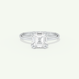 2.0 CT Asscher Cut Solitaire Lab-Grown Diamond Engagement Ring