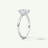 2.0 CT Asscher Cut Solitaire Lab-Grown Diamond Engagement Ring