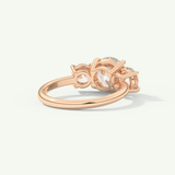 2.0 CT Round Cut Three Stone Lab-Grown Diamond Engagement Ring