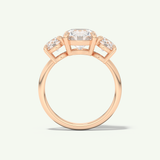 2.0 CT Round Cut Three Stone Lab-Grown Diamond Engagement Ring