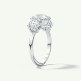 2.0 CT Round Cut Three Stone Lab-Grown Diamond Engagement Ring