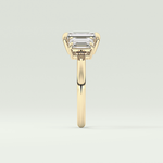 2.0 CT Emerald Cut Three Stone Lab-Grown Diamond Engagement Ring 4
