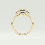 2.0 CT Emerald Cut Three Stone Lab-Grown Diamond Engagement Ring 6
