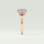 2.0 CT Emerald Cut Three Stone Lab-Grown Diamond Engagement Ring 10