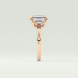 2.0 CT Emerald Cut Three Stone Lab-Grown Diamond Engagement Ring 10