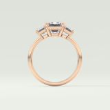 2.0 CT Emerald Cut Three Stone Lab-Grown Diamond Engagement Ring 12
